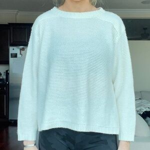 Zara White tie back sweater